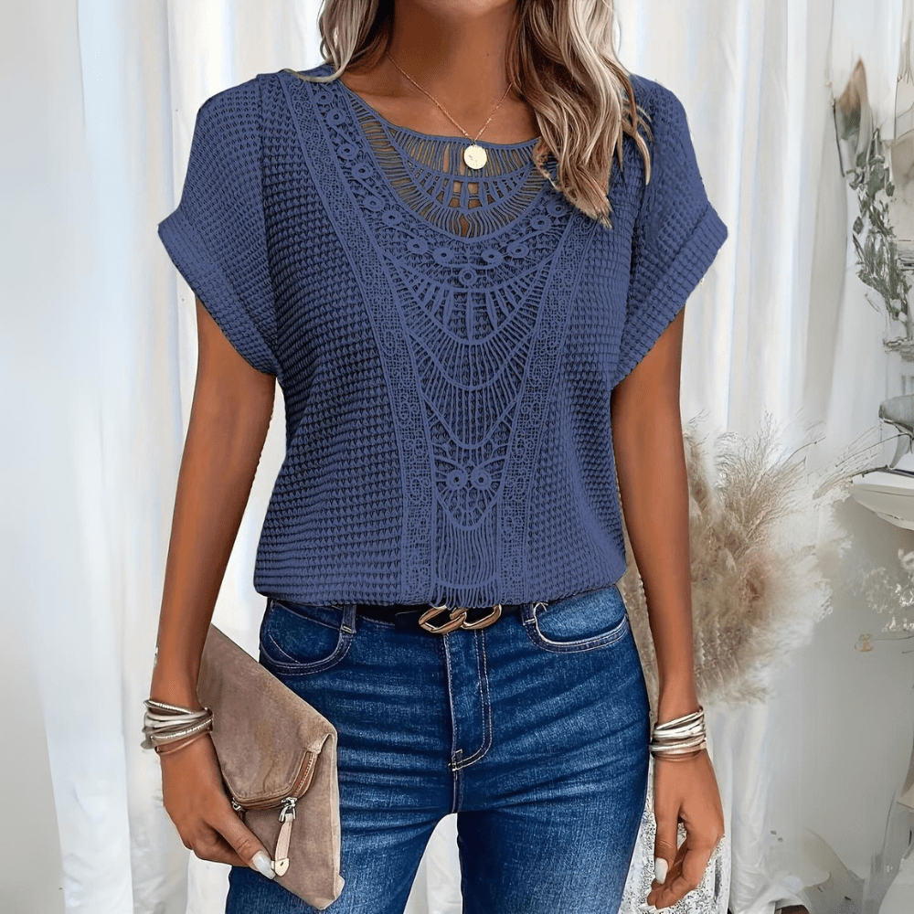 Karin™ – Elegant bluse i Ibiza-stil