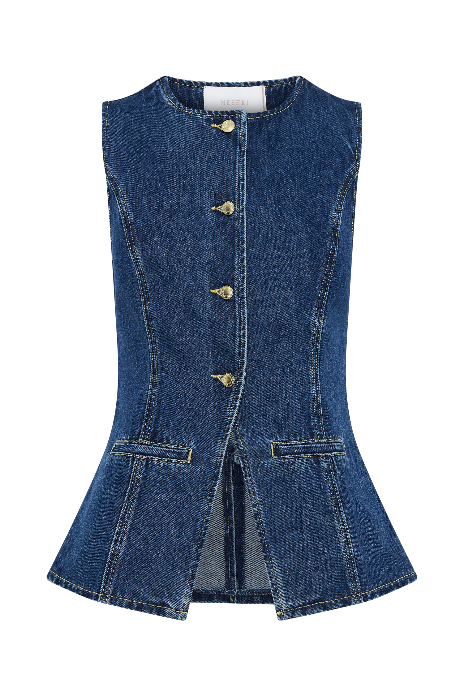 Holm™ | Trendy denim sæt med knapper