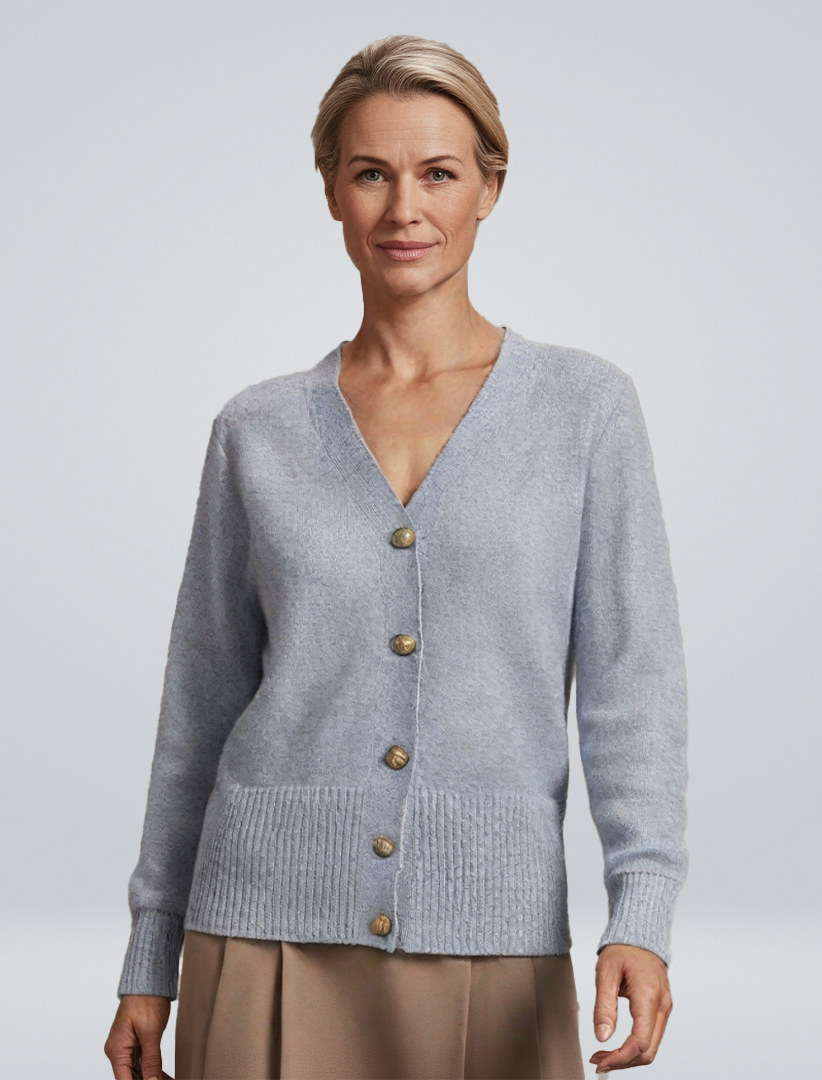 Eva | Cardigan med hjerteformede knapper