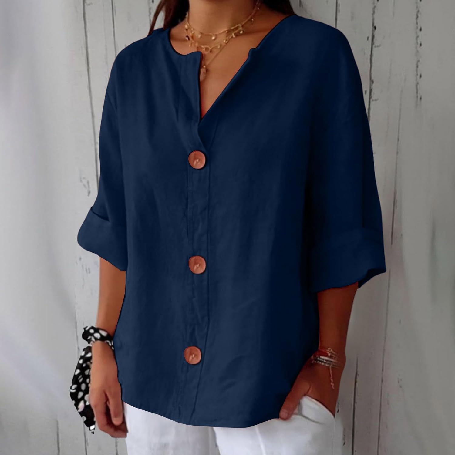 Holm™ | Afslappet linnedbluse til tidløs elegance