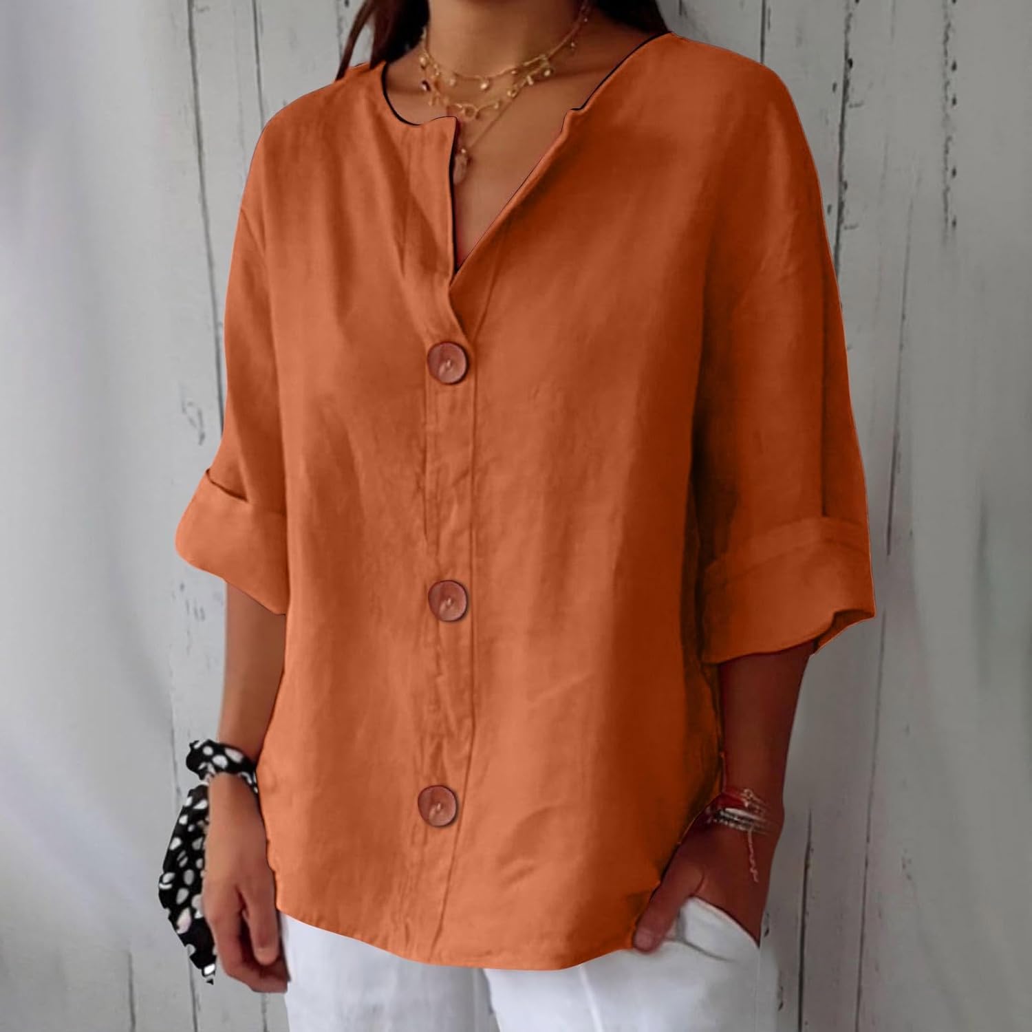 Holm™ | Afslappet linnedbluse til tidløs elegance