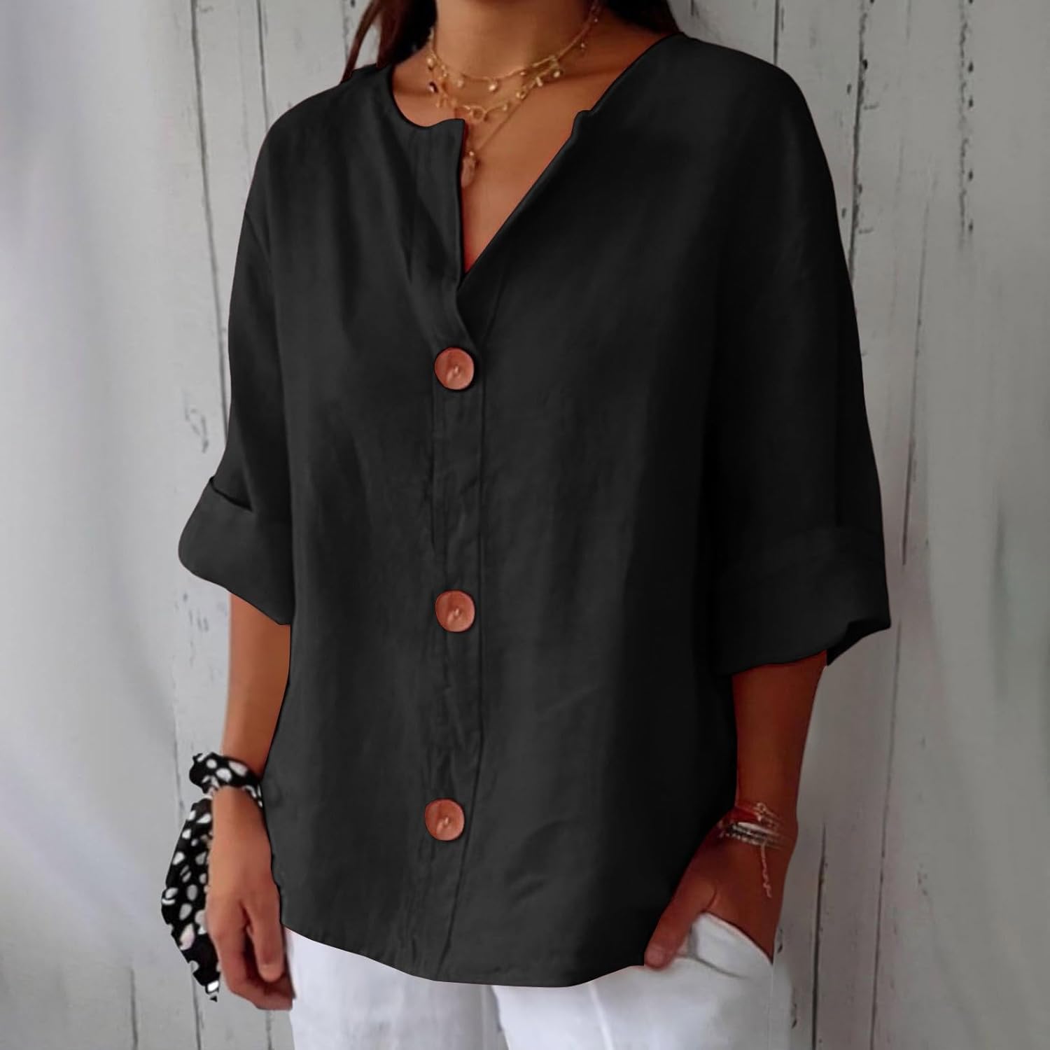 Holm™ | Afslappet linnedbluse til tidløs elegance