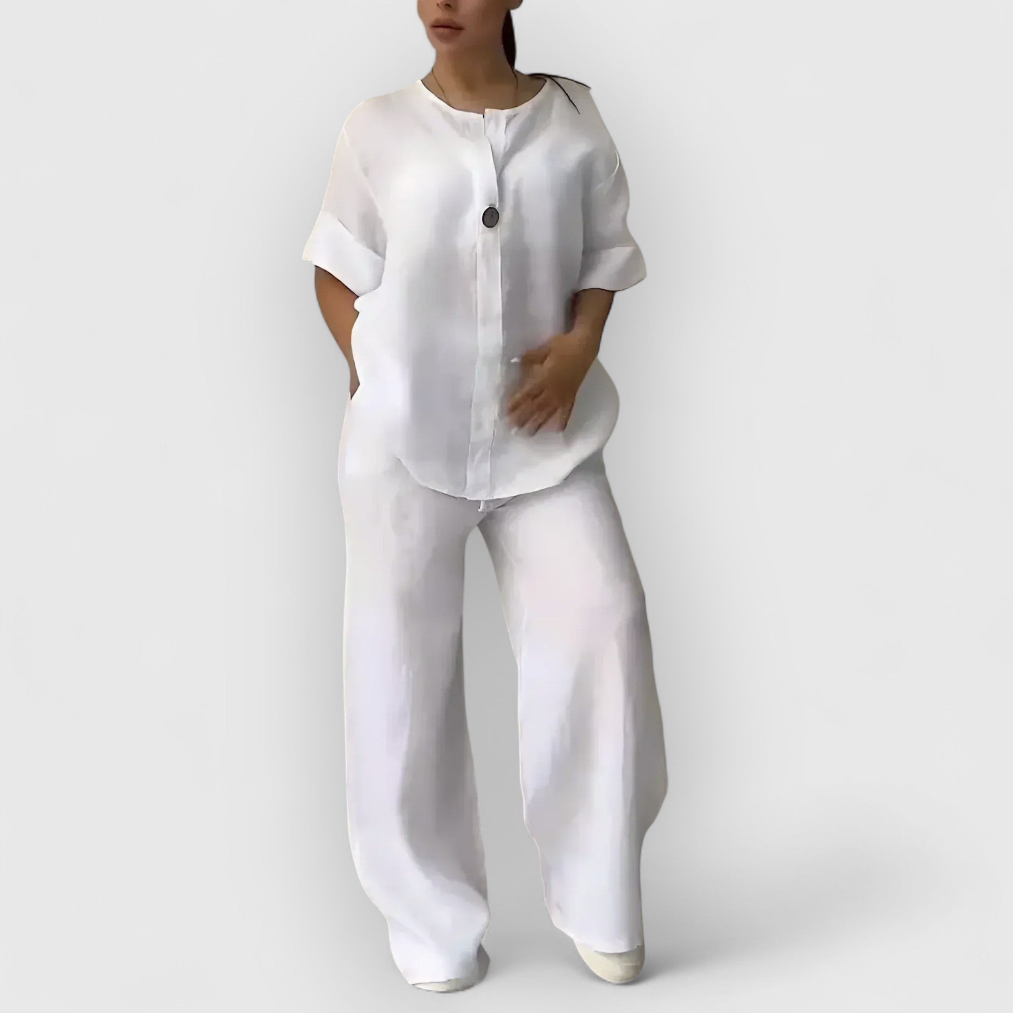 Holm™ | Margherita – To-delt linned sæt i afslappet, elegant stil